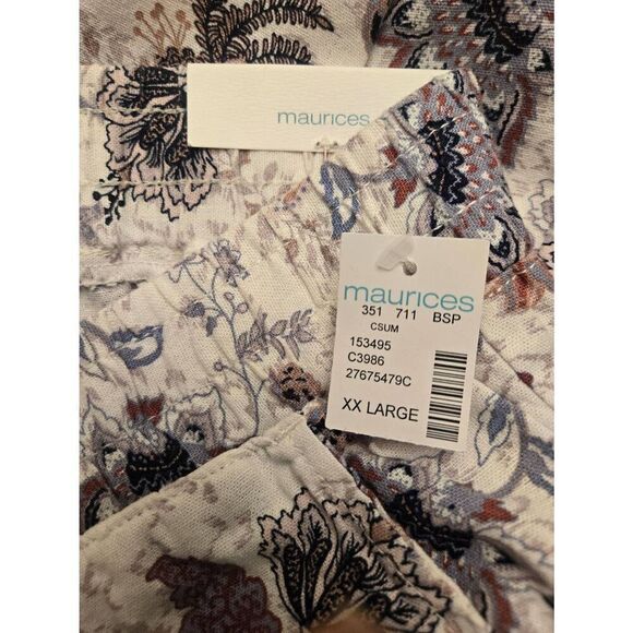 Maurices Women's Size XXL Multicolor Floral Shorts - Picture 4 of 4